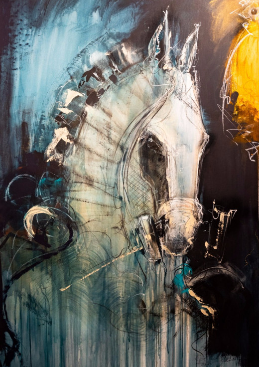 Pintura Caballos Eduardo Agelvis 2019